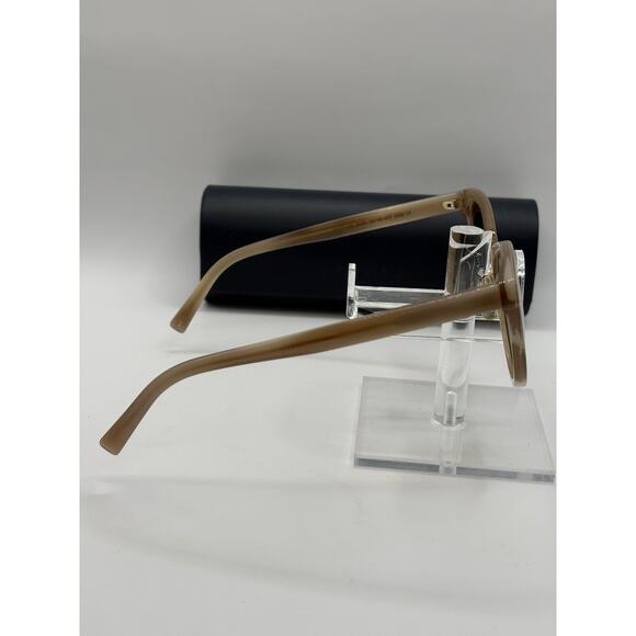 Warby Parker Yansley Sunglasses Translucent Beige Brown Lenses 52-19-142 main image 12